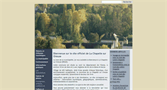 Desktop Screenshot of lachapellesuroreuse.com